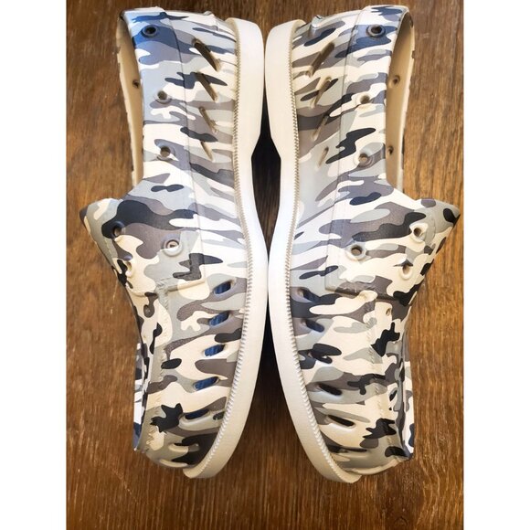 Sperry Mens Loafer Camo Slip-On Shoes Size 8 Lightweight Water Resistant Rubber - Picture 5 of 8